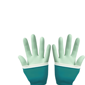 Latex surgical gloves